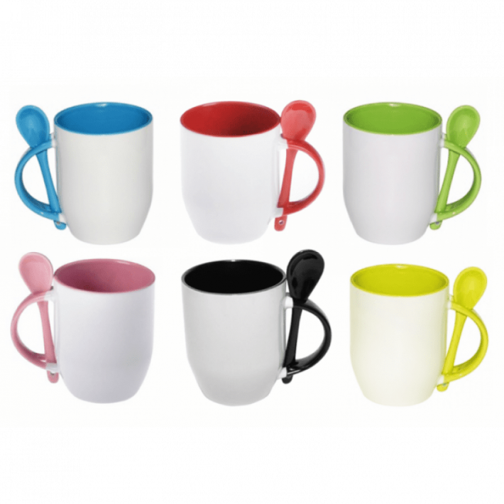 Caneca Com Colher para sublimação