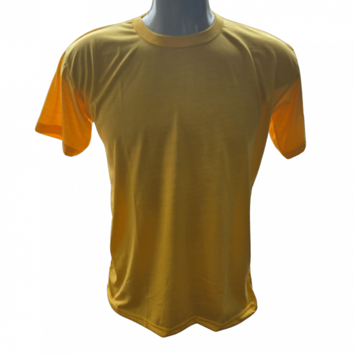 Camiseta Poliéster Amarelo Ouro