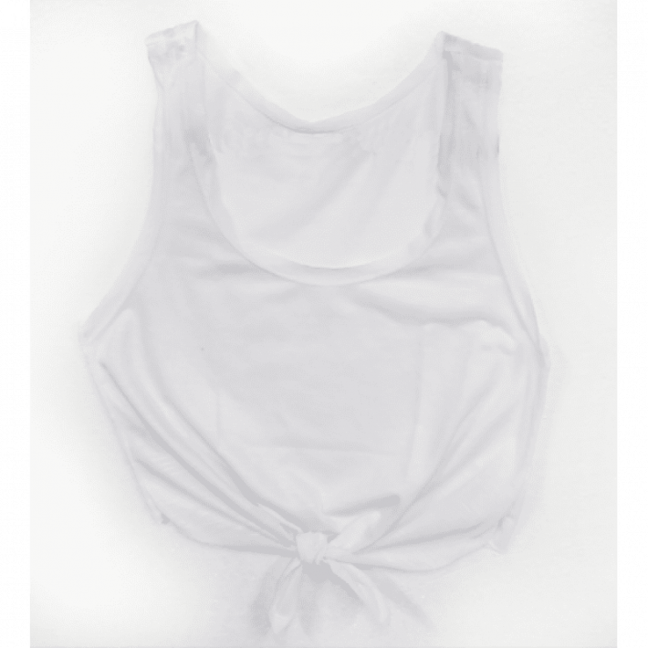 Cropped de Amarrar Branca para Sublimação