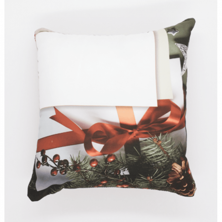 Almofada Cetim sem Laço e Fundo Estampado (capa + enchimento)