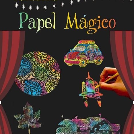 Papel Mágico A4 off paper c/ 5 folhas e bastão