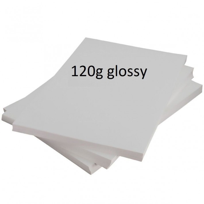 Papel Fotográfico A4 120gr glossy (brilho) - 100 folhas