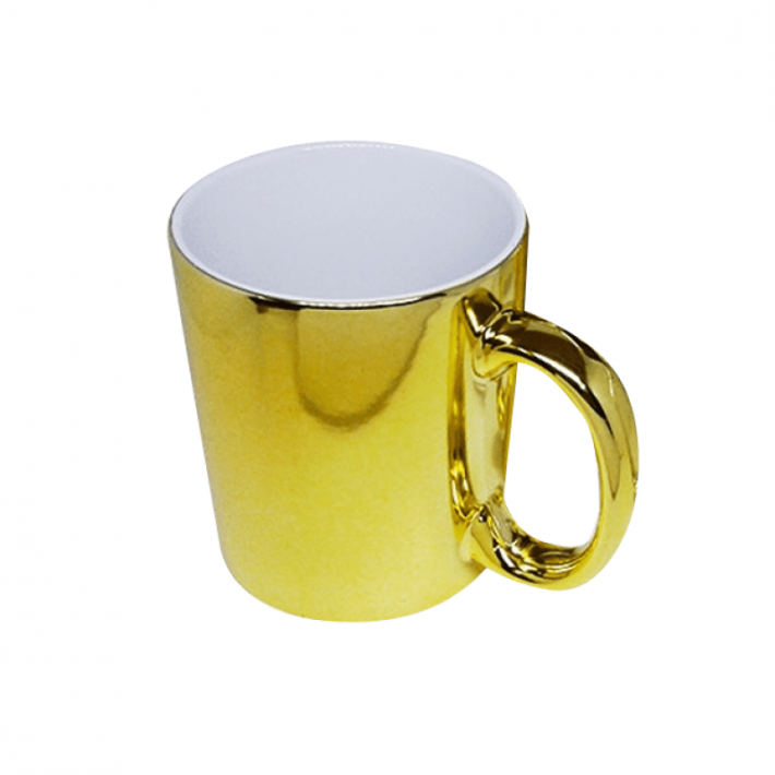 Caneca METALIZADA / CROMADA / ESPELHADA