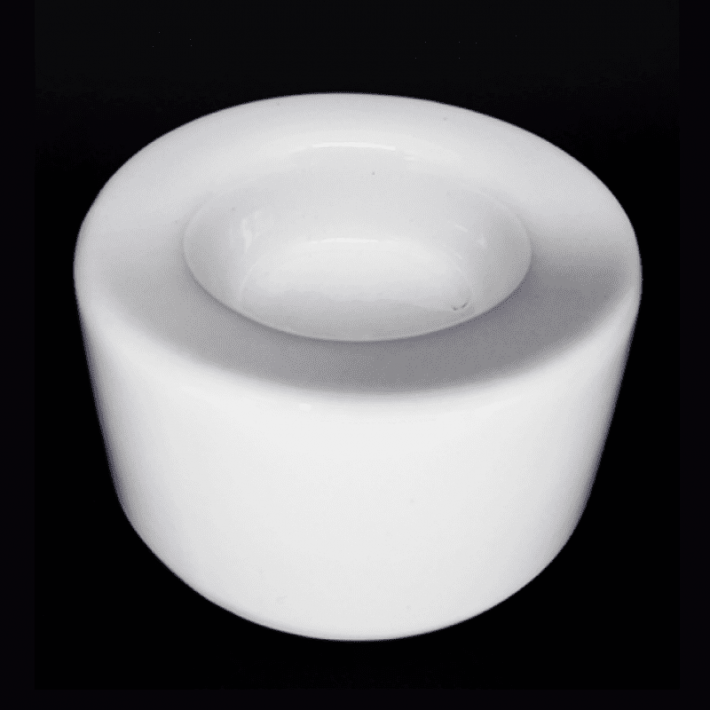 Porta vela branco - pequeno