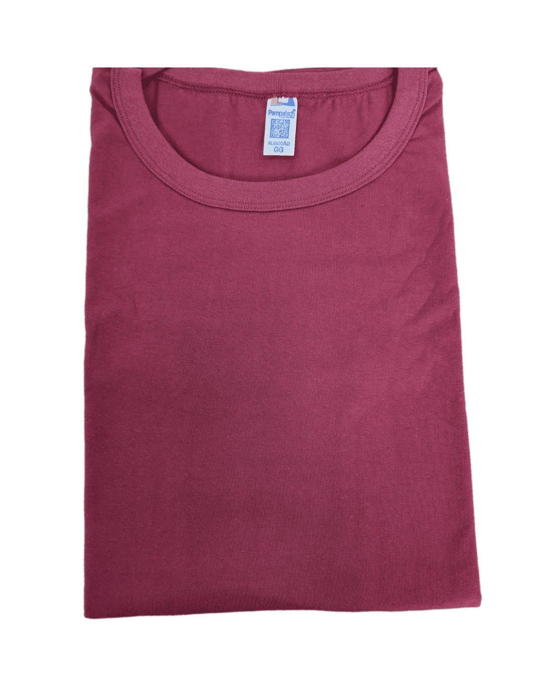 Camiseta Algodão Vinho - Alta gramatura 100%