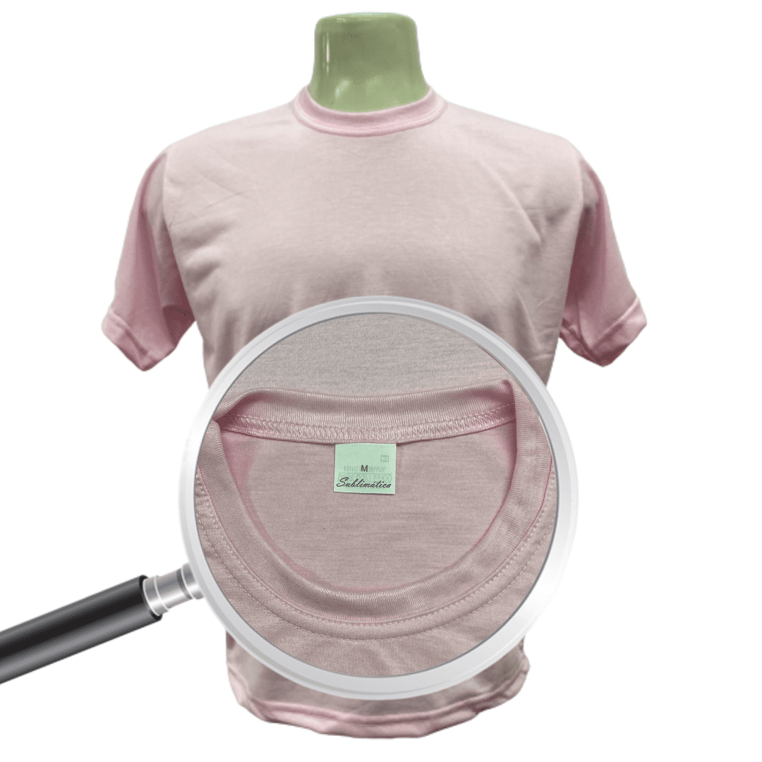 Camiseta Rosa Claro  - LINHA SUBLIMÁTICA