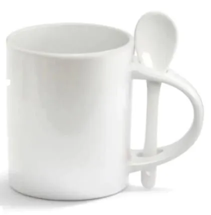 Caneca Branca com colher