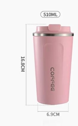 Copo Térmico Para Viagem Com Antivazamento Café/Chá/Cerveja 510ml